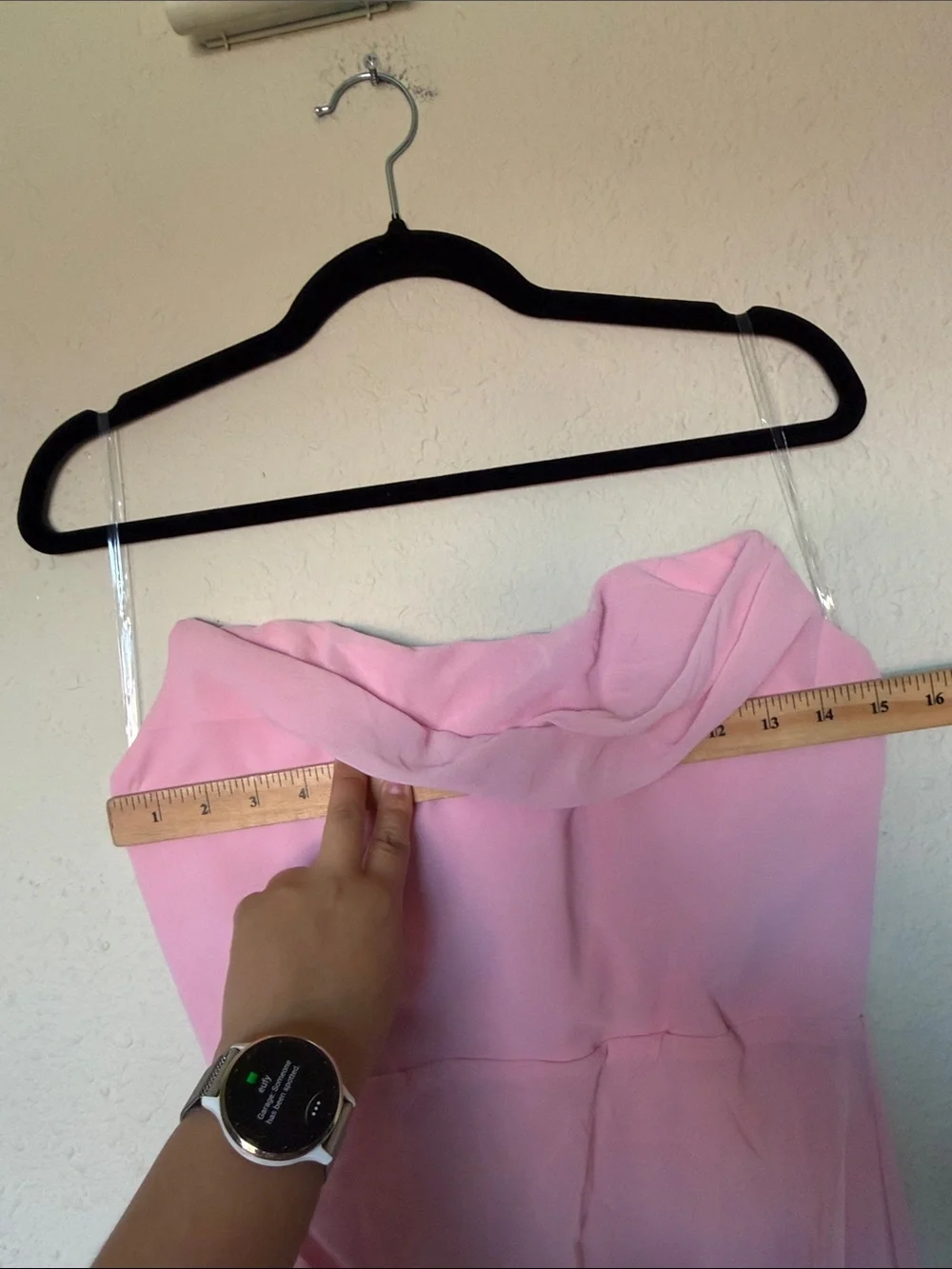 HOUSE OF CB 'Adrienne' Pink Quartz Strapless Gown size M A-C